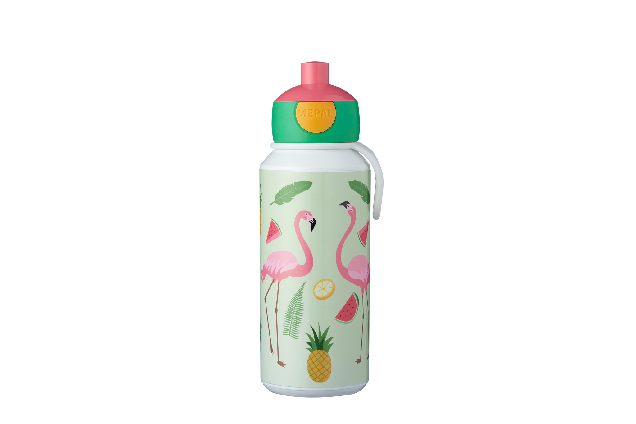 Drinkfles campus pop-up 400ml - Tropical Flamingo