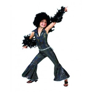 Disco Groovy Jumpsuit Zwart