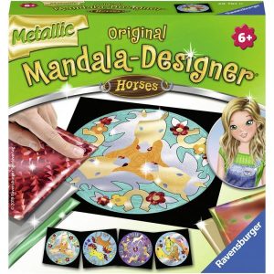 Mandala Designer – Metallic Horses (mini)