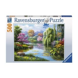 Puzzel (500stuks) – Romantiek bij de vijver