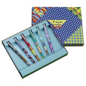 Pilot Roller “Hi-Tecpoint V5” MIKA Limited Edition – 6stuks (geschenkdoos)