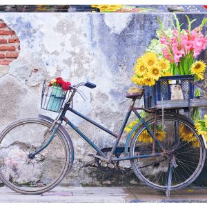 puzzel 500st fiets en bloemen
