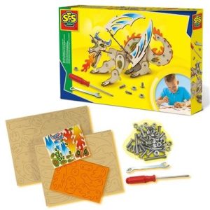 Houten draak constructieset