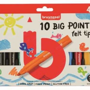 Bruynzeel Kids Viltstiften Big Points – 10stuks