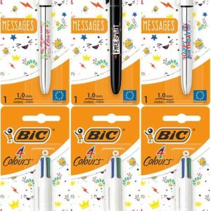 BIC 4-kleurenbalpen MESSAGE – 1 exemplaar