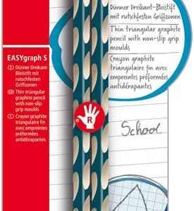 Stabilo EASYgraph S HB petrol – rechts/2stuks