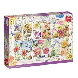 Puzzel (1000stuks) – Premium Collection – Flower Stamps Summer