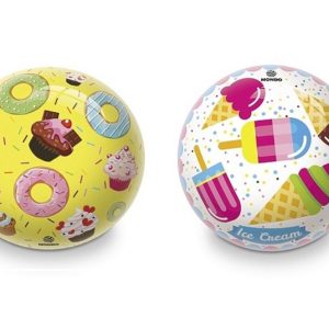 Bal (PVC) Ø 23cm – snoep design (donut/ice cream) – 1 exemplaar