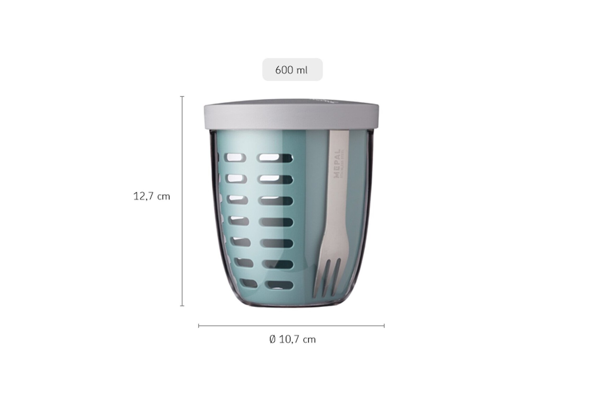 Fruit- & veggiepot Ellipse (600ml) - Nordic red - Afbeelding 4