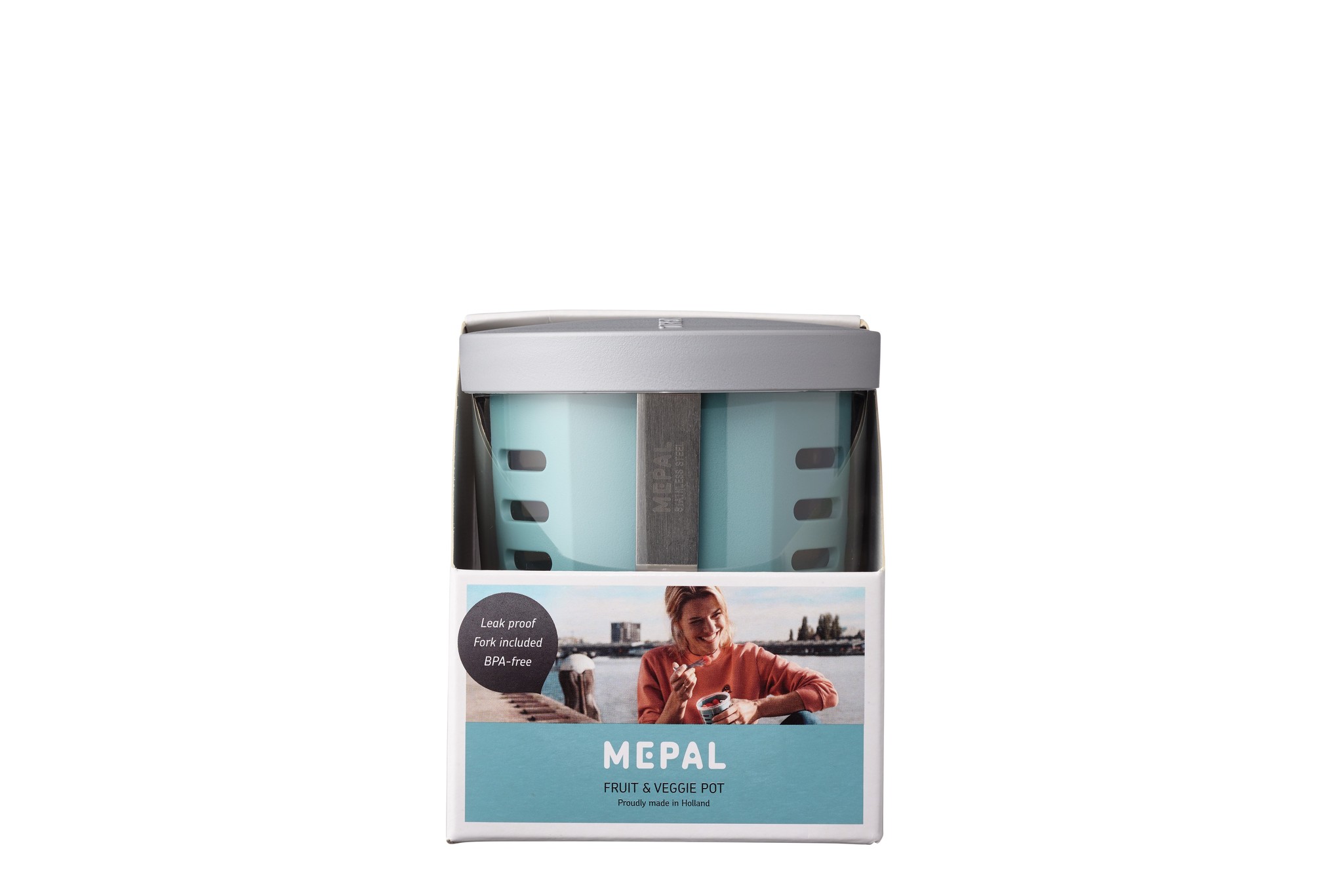 Fruit- & veggiepot Ellipse (600ml) - Nordic green - Afbeelding 2