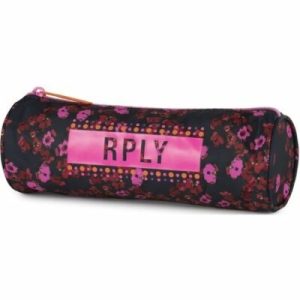 Pennenzak (rond) Replay Girls – dark blue flower allover