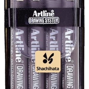 Artline Technische tekenpen (etui) lijndikte 0,1/0,3/0,5/0,7mm – zwart