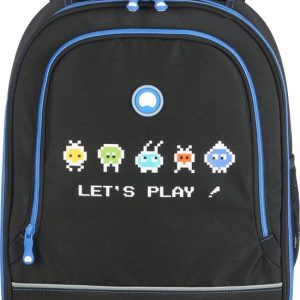 Delsey Rugzak ERGO 2-vaks – Video Games (zwart)