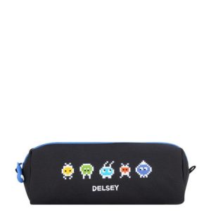 Delsey Pennenetui (rond) 1-vaks – Video Games (zwart)