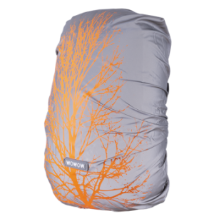 Bag Cover Quebec Full Reflective 25L – Silver/Orange