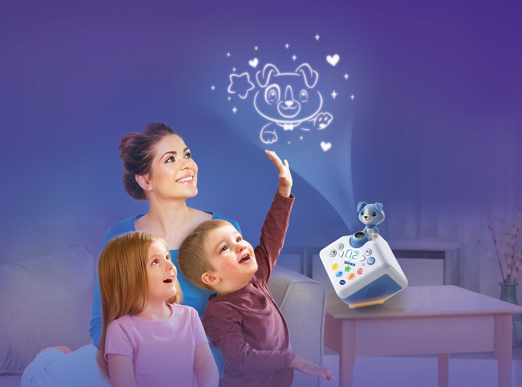 StoriKid - Jouw interactieve verhaaltjesverteller blauw - Afbeelding 2