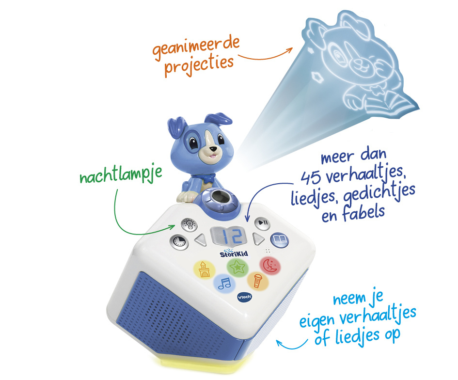 StoriKid - Jouw interactieve verhaaltjesverteller blauw - Afbeelding 4