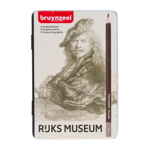 Bruynzeel Dutch Masters 12 Grafietpotloden in metalen box “Rembrandt”