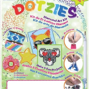 Diamond Dotz – Megapack Dotzies Art Kit  (6-delig) – groen