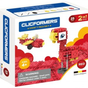 Clicformers – Craft Set Rood 2-in-1 (25stuks)