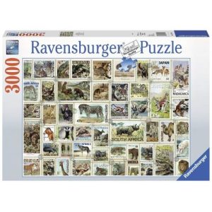 Puzzel (3000stuks) – Dieren postzegels