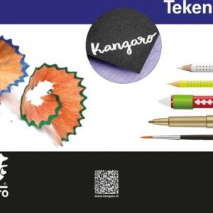 Kangaro Tekenblok A4 (210x297mm) 300gr/50vel – zwart