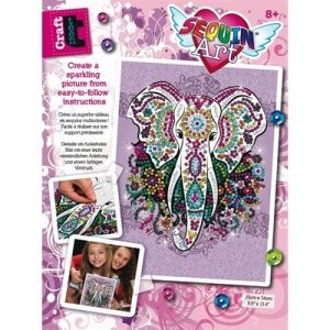 Sequin Art Teen Craft – Olifant