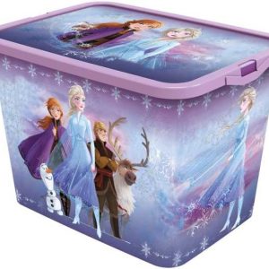 Opbergbox 23L met deksel en clipsluiting – Disney Frozen 2