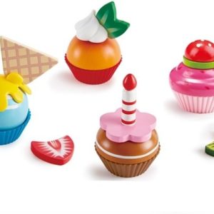 Cupcakes (hout) – 18-delig