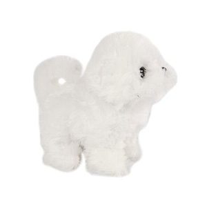 Hond (pluche) met diverse functies – 17cm (wit)