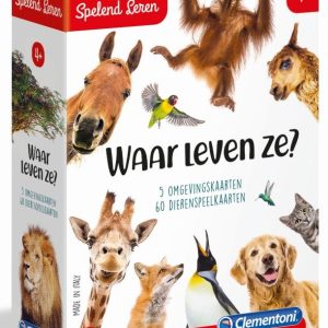 Spelend Leren – Dierenbingo Waar leven ze? (4+)