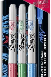 Sharpie Permanent Marker Fine “Metallic” – 3stuks (ruby/emerald/sapphire)