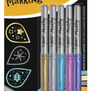 BIC Permanent Marker Metallic – 5stuks