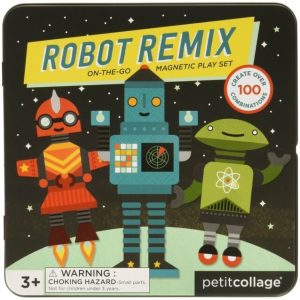 Petit Collage Magnetisch Spel On-the-Go – Robot Remix