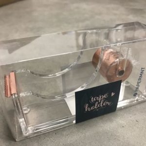 Plakbandhouder – Lady Like (brons/transparant)