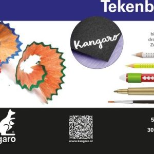 Kangaro Tekenblok A5 (148x210mm) 300gr/50vel – zwart