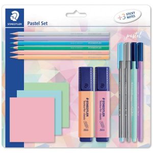 Staedtler Schrijfset PASTEL met Sticky Notes