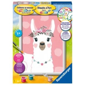 Schilderen op nummer – Lama