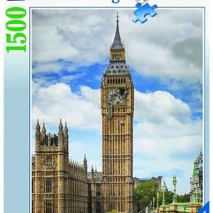 Puzzel (1500stuks) – Grappige kat op de Big Ben