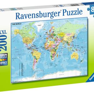 Puzzel (XXL) 200stuks – Wereldkaart