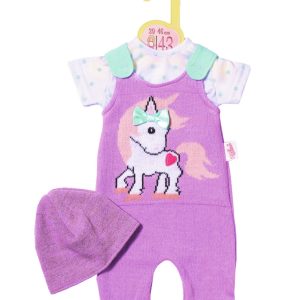 Dolly Moda Knitted Romper and Hat 43cm Poppenromper