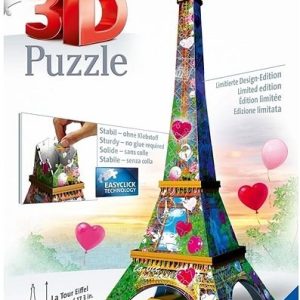 3D Puzzel (216stuks) – Eiffeltoren (Parijs) Love Edition