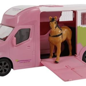 Paardentruck met licht en geluid – 20cm (roze)