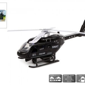 Pull-back Helikopter Police USA met licht/geluid – 22cm