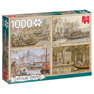 Puzzel (1000stuks) – Anton Pieck – Boten in de gracht