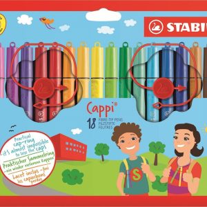 Stabilo Cappi viltstiften – Etui (karton) 18stuks