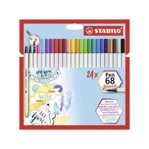 Stabilo Pen 68 Brush – Etui (karton) 24stuks