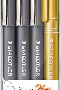 Pigmentliner 3stuks + Metal marker