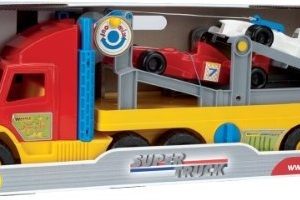 Wader Super Truck Oplegger met F1 auto 77cm