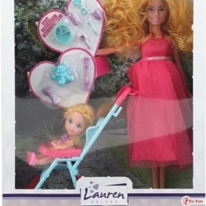 LAUREN – Tienerpop zwanger + kindje in buggy